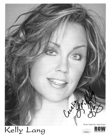 Kelly Lang Autographed ROW Records B&W 8x10 Photo Love to Cecelia- JSA Hologram #EE62741-Powers Sports Memorabilia