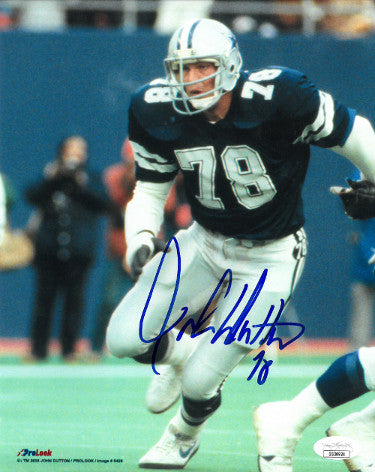 John Dutton Autographed Dallas Cowboys 8x10 Photo #78- JSA Hologram-Powers Sports Memorabilia