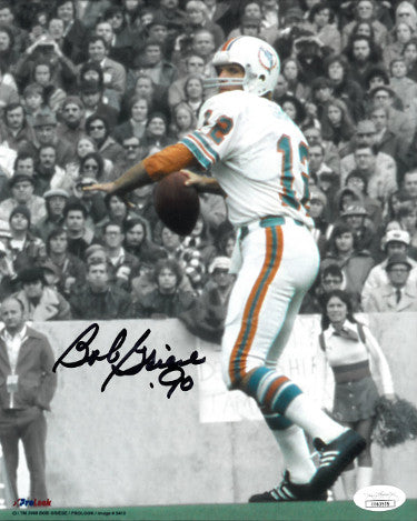 Bob Griese Autographed Miami Dolphins Spotlight 8x10 Photo '90- JSA Hologram (Hall of Fame)-Powers Sports Memorabilia