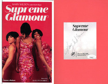 Mary Wilson Autographed "Supreme Glamour" Hardcover Bookplate First Edition Book?Çô JSA Hologram (The Supremes/Motown)-Powers Sports Memorabilia