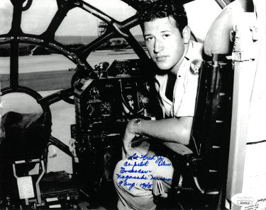 Fred Olivi Autographed WWII Bockscar Enola Gay Nagasaki Japan August 9, 1945 Vintage 8x10 Photo- JSA Hologram #EE63513-Powers Sports Memorabilia