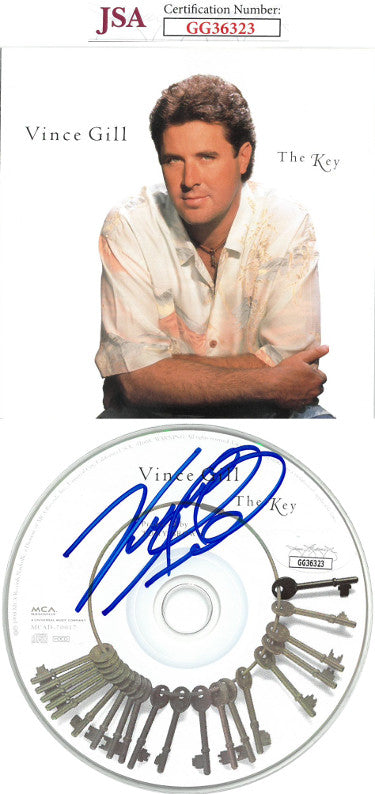 Vince Gill Autographed The Key Album CD with Cover- JSA Hologram #GG36323-Powers Sports Memorabilia