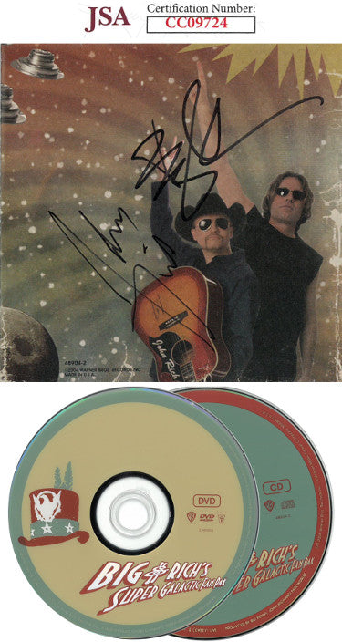 John Rich/Big Kenny/ Big & Rich dual Autographed Super Galactic Fan Pak Album CD Cover with 2 CD's - JSA Hologram #CC09724-Powers Sports Memorabilia