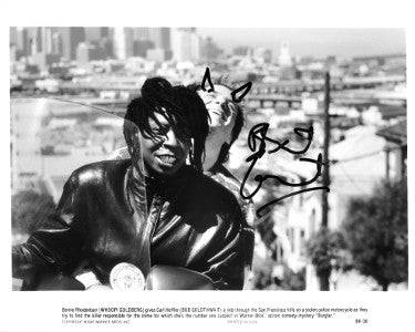 Bobcat Goldthwait Autographed 1987 Burglar Movie B&W 8x10 Photo- JSA #AA38160 (w/ Whoopi Goldberg)-Powers Sports Memorabilia