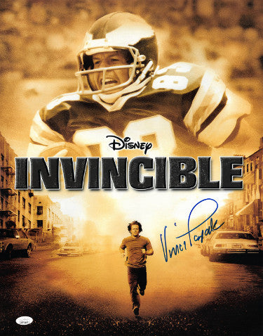 Vince Papale Autographed Disney Invincible Movie 16X20 Photo- JSA Witnessed Hologram (Philadelphia Eagles)-Powers Sports Memorabilia