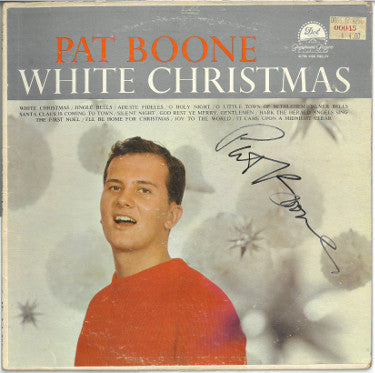 Pat Boone Autographed 1959 White Christmas Album Cover/No Vinyl- JSA #JJ96515-Powers Sports Memorabilia