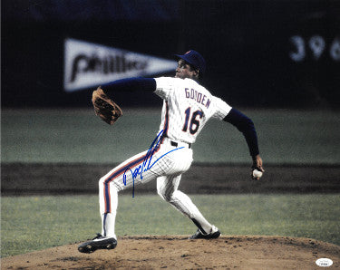 Doc/Dwight Gooden Autographed New York Mets 16x20 Photo- JSA Hologram ('84 ROY/'85 CY/No Hitter)-Powers Sports Memorabilia