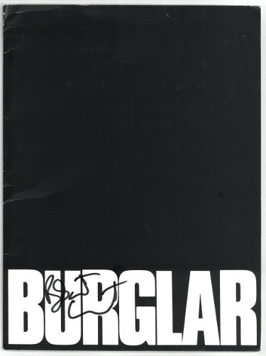 Bobcat Goldthwait Autographed 1987 Burglar Movie Press Kit/Script Folder- cover wear/bends- JSA #AA38161-Powers Sports Memorabilia