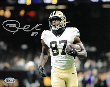 Jared Cook Autographed New Orleans Saints 8x10 Photo #87- Beckett-BAS Witnessed Hologram-Powers Sports Memorabilia