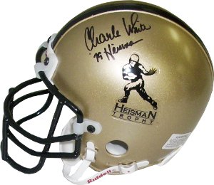 Charles White Autographed Gold Heisman Authentic Mini Helmet '79 Heisman (USC Trojans)-Powers Sports Memorabilia