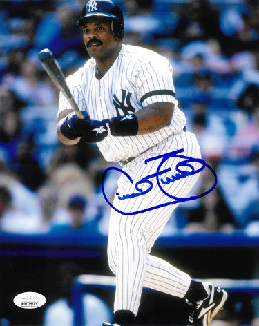 Cecil Fielder Autographed New York Yankees 8X10 Photo- JSA Witnessed Hologram-Powers Sports Memorabilia