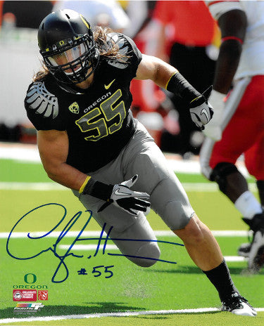 Casey Matthews Autographed Oregon Ducks 8x10 Photo #55-Powers Sports Memorabilia