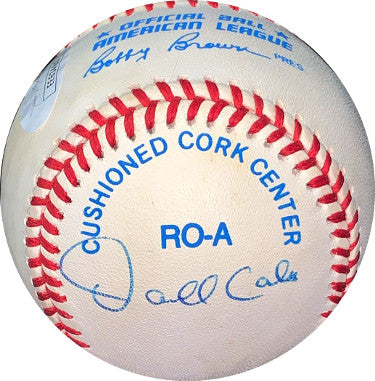 Darnell Coles Autographed ROAL Rawlings Official American League Baseball- JSA #EE63480 (Mariners/Tigers/Side panel sig)-Powers Sports Memorabilia