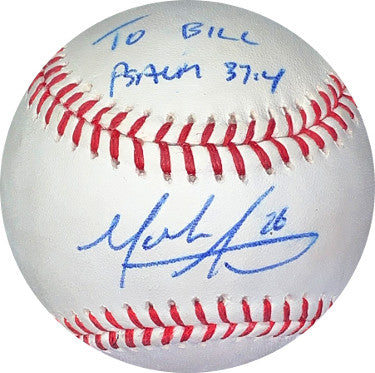 Mark Appel Autographed Rawlings Official Major League Baseball To Bill Psalm 37:4 #26- JSA #EE63475 (Astros/Phillies)-Powers Sports Memorabilia