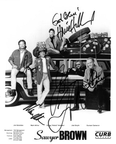 Sawyer Brown Band Autographed 8x10 Photo 5 sigs- Mark Miller/Gregg Hubbard/Duncan Cameron/Joe Smyth/Jim Scholten - JSA Holo #GG38157-Powers Sports Memorabilia