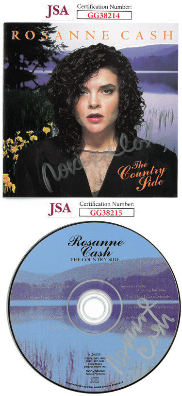 Rosanne Cash Autographed The Country Side Album CD Cover & CD- JSA Hologram #GG38214 & #GG38215-Powers Sports Memorabilia