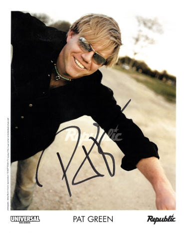 Pat Green Autographed Republic/Universal Records 8x10 Photo imperfect- JSA-Powers Sports Memorabilia