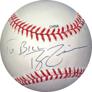 Ryan Zimmerman Autographed Rawlings Official Major League Baseball To Bill- JSA Hologram #HH18385 (Washington Nationals)-Powers Sports Memorabilia