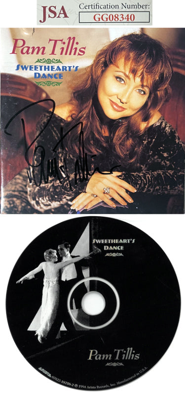 Pam Tillis Autographed 1994 Sweetheart's Dance Album Cover Booklet w/ CD & Case imperfect- JSA #GG08340