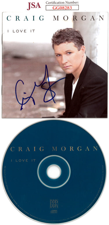 Craig Morgan Autographed 2002 I Love It Album Cover Booklet w/ CD & Case- JSA #GG08283-Powers Sports Memorabilia