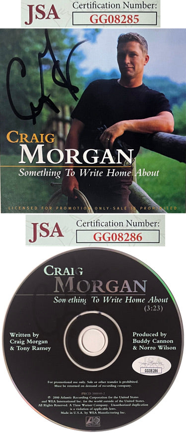 Craig Morgan Autographed 2000 Something To Write Home About Album Cover w/ CD & Case- JSA #GG08285 & #GG08286