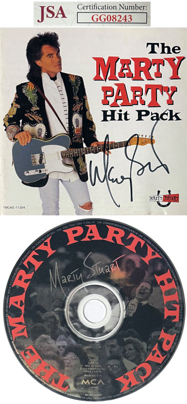 Marty Stuart Autographed 1995 The Marty Party Hit Pack CD Cover Booklet w/ CD & Case- JSA #GG08243