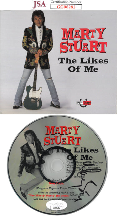 Marty Stuart Autographed 1995 The Likes of Me Single Promo CD w/ Hard Cover Booklet- JSA #GG08282-Powers Sports Memorabilia