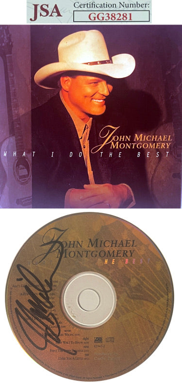 John Michael Montgomery Autographed 1996 What I Do The Best Album CD w/Cover Booklet & Case- JSA #GG38281