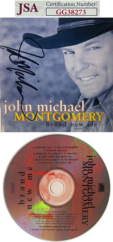 John Michael Montgomery Autographed 2000 Brand New Me Album Cover Booklet w/ CD & Case- JSA #GG38273-Powers Sports Memorabilia