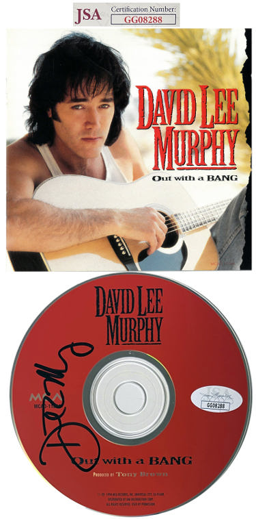 David Lee Murphy Autographed 1994 Out With a Bang Album CD w/Cover Booklet & Case- JSA #GG08288-Powers Sports Memorabilia