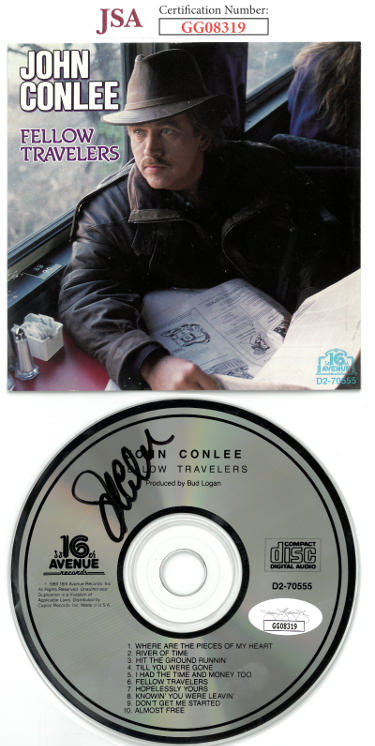 John Conlee Autographed 1989 Fellow Travelers Album CD w/Cover/Case- JSA #GG08319 (American Country Music)-Powers Sports Memorabilia