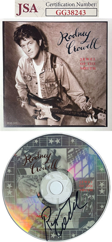 Rodney Crowell Autographed 1995 Jewel of the South Album CD w/Cover Booklet & Case- JSA #GG38243-Powers Sports Memorabilia