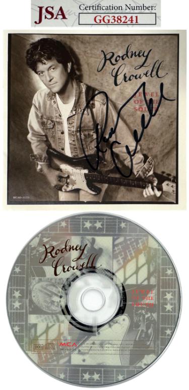 Rodney Crowell 1995 Jewel of the South Album Cover Booklet w/ CD & Case- JSA #GG38241 - Autographed-Powers Sports Memorabilia