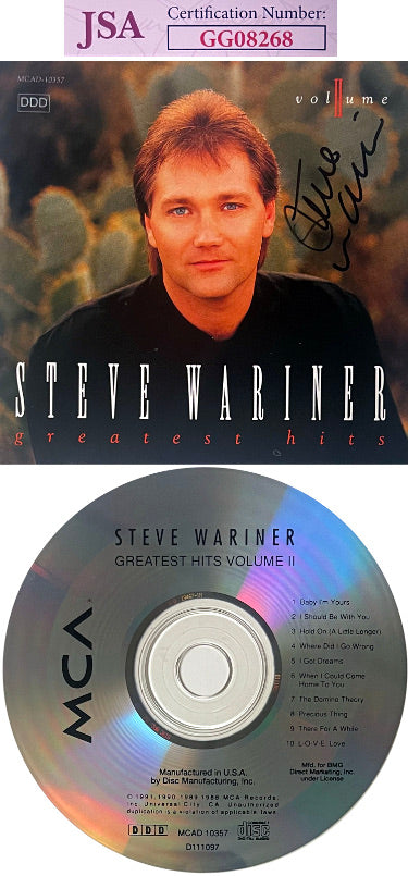 Steve Wariner Autographed 1992 Greatest Hits Volume II Album Cover Booklet w/ CD & Case- JSA #GG08268-Powers Sports Memorabilia