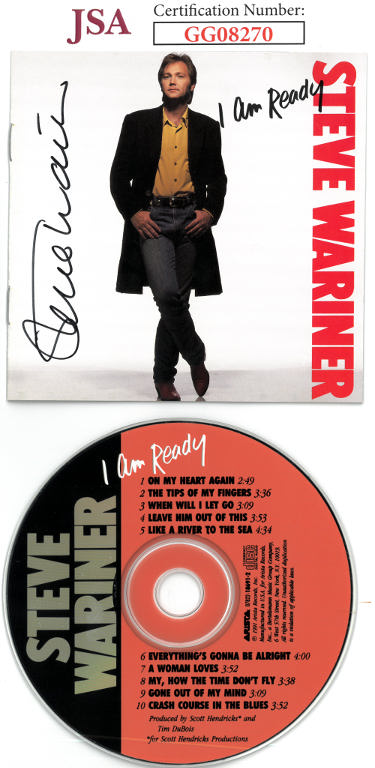 Steve Wariner Autographed 1991 I Am Ready Album Cover Booklet w/ CD & Case- JSA #GG08270