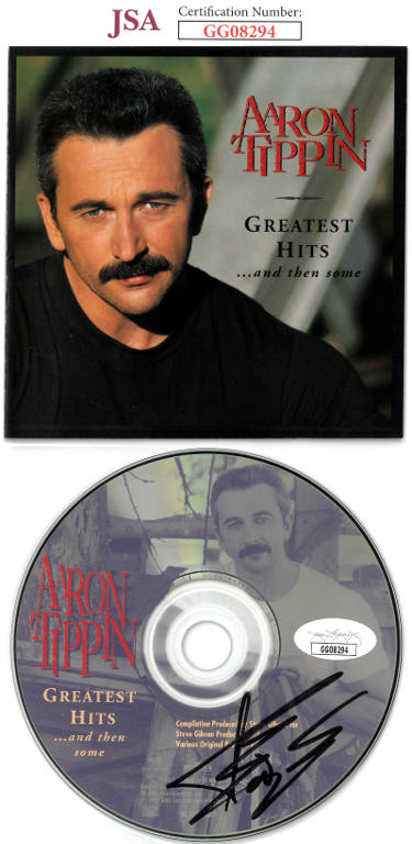 Aaron Tippin Autographed 1997 Greatest Hits... and then some Album CD w/Cover Booklet & Case- JSA #GG08294-Powers Sports Memorabilia