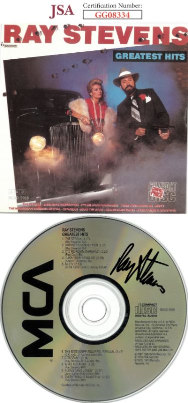 Ray Stevens Autographed 1987 Greatest Hits Album CD w/Cover Booklet & Case- JSA #GG08334