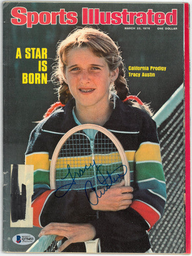 Tracy Austin Autographed Tennis Sports Illustrated Full Magazine 3/22/1976- Beckett/BAS #Q75453-Powers Sports Memorabilia