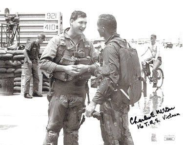 Charles E. McGee Autographed 8x10 Photo- JSA #HH18634- 16 T.R.S Vietnam (Tuskegee Airmen/Red Tails/WWII/Korea)-Powers Sports Memorabilia