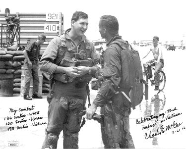 Charles E. McGee Autographed 8x10 Photo- JSA #HH18635- 73rd Vietnam Mission/Combat Sorties (Tuskegee Airmen/Red Tails/WWII/Korea)-Powers Sports Memorabilia