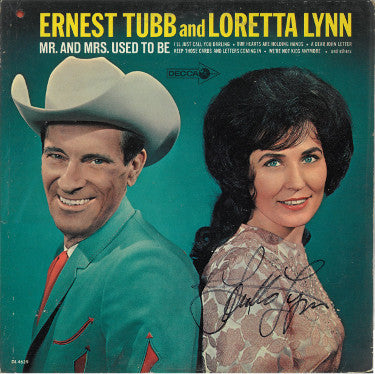 Loretta Lynn Autographed 1965 Mr. & Mrs. Use To Be Ernest Tubb Album Cover/LP/Vinyl Record- JSA #GG37876-Powers Sports Memorabilia