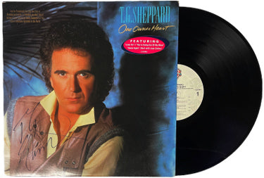 T.G. Sheppard Autographed 1984 One Owner Heart Album Cover/LP/Vinyl Record- JSA #GG08408-Powers Sports Memorabilia