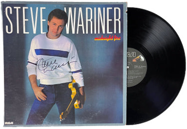 Steve Wariner Autographed 1983 Midnight Fire Album Cover/LP/Vinyl Record- JSA #GG08459