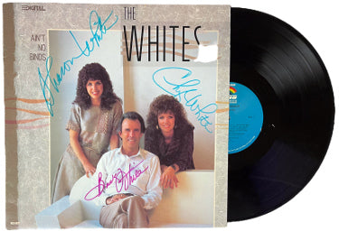 The Whites triple Autographed 1987 Ain't No Binds Album Cover/LP/Vinyl Record w/ Sharon White/Cheryl White & Buck White- JSA-Powers Sports Memorabilia