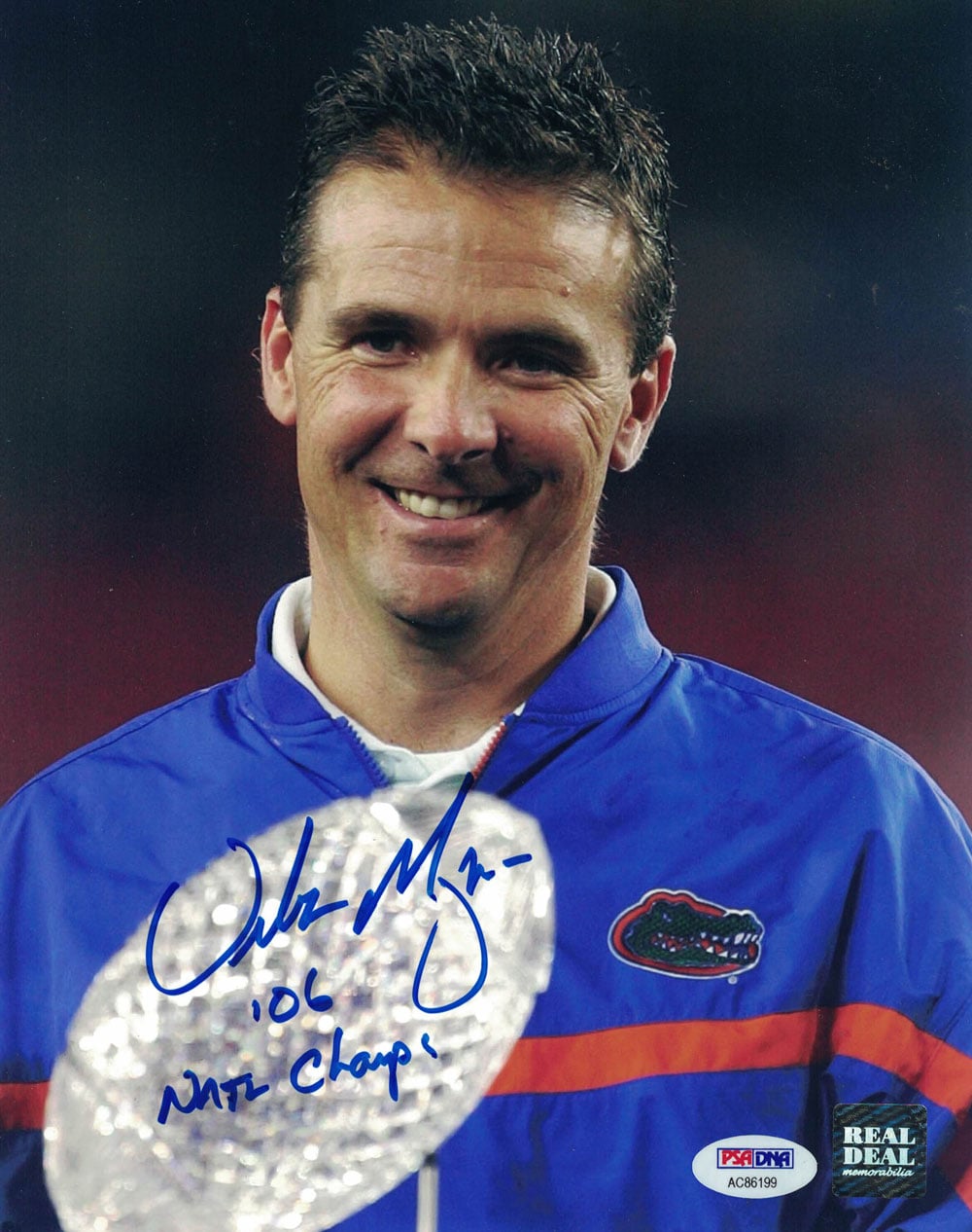 Urban Meyer Florida Gators Signed 8x10 Photo Natl Champs – PSA Authenticated-Powers Sports Memorabilia