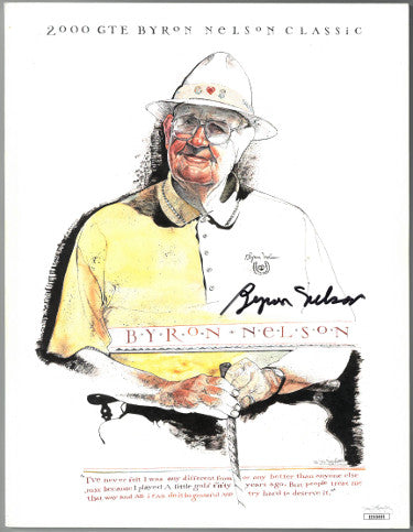Byron Nelson Autographed 2000 GTE Byron Nelson Classic Golf Program- JSA #EE63403-Powers Sports Memorabilia