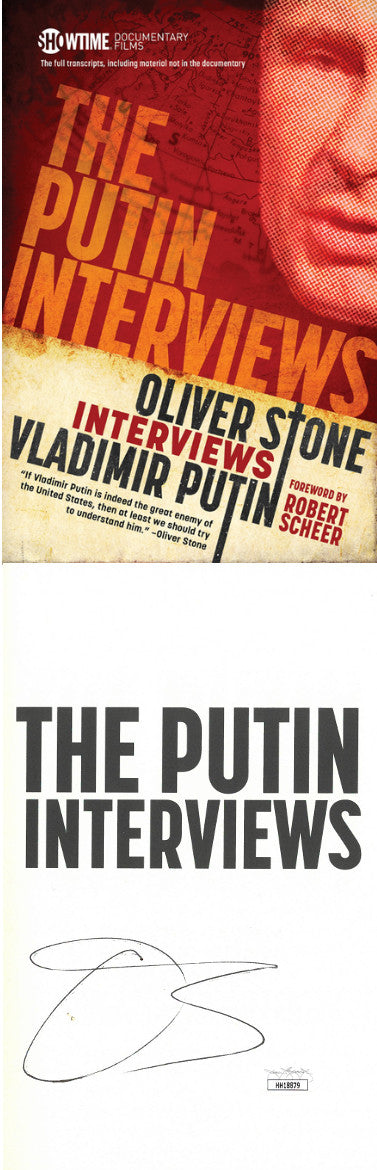 Oliver Stone Autographed 2017 The Putin Interviews Hardcover Book- JSA-Powers Sports Memorabilia
