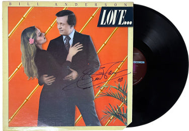 Bill Anderson Autographed 1978 Love...& other sad stories Album Cover/LP/Vinyl Record- JSA #GG08478-Powers Sports Memorabilia