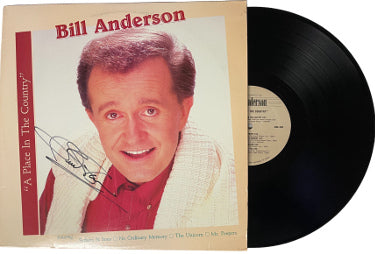 Bill Anderson Autographed 1986 A Place In The Country Album Cover/LP/Vinyl Record- JSA #GG08479-Powers Sports Memorabilia