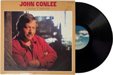 John Conlee Autographed 1986 Conlee Country Album Cover/LP/Vinyl Record- JSA #GG08490-Powers Sports Memorabilia